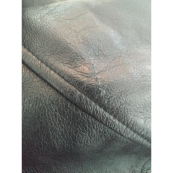 Vintage GAP Full Zip Leather Jacket Men’s XL Black Quilt Lined Bomber Y2K 90s - Picture 10 of 12